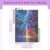 TOSTOG Lightning Diamond Art Kits for Adults, Lightning Diamond Paintings