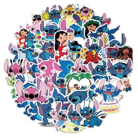 100 Piece Sticker Set, Stitch Graffiti Stickers Children, Waterproof Stickers for Girls Boys Suitcase Skateboard Laptop Fridge Bicycles DIY Scrapbooking Toy Decoration Children's Birthday Party