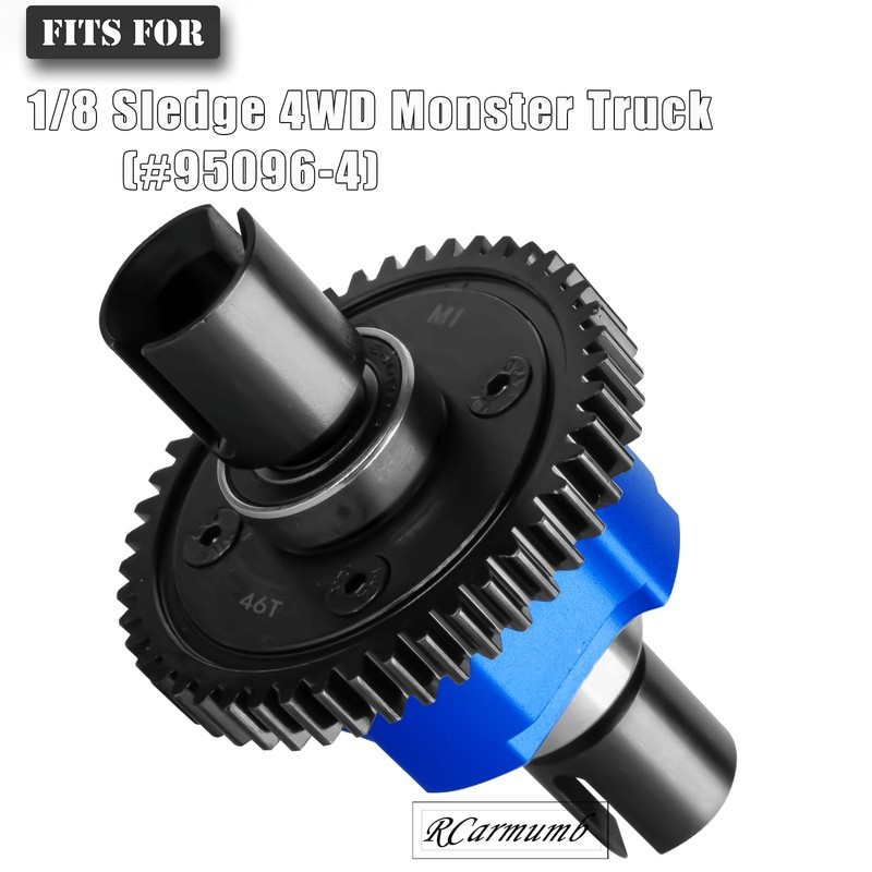 46T Center Differential Assembly #9585 Upgrades Part for Sledge 1/8,Heavy