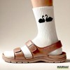Huuraa Unisex Socken Schwan Pärchen Geschenk Größe 37/41 White Schwan