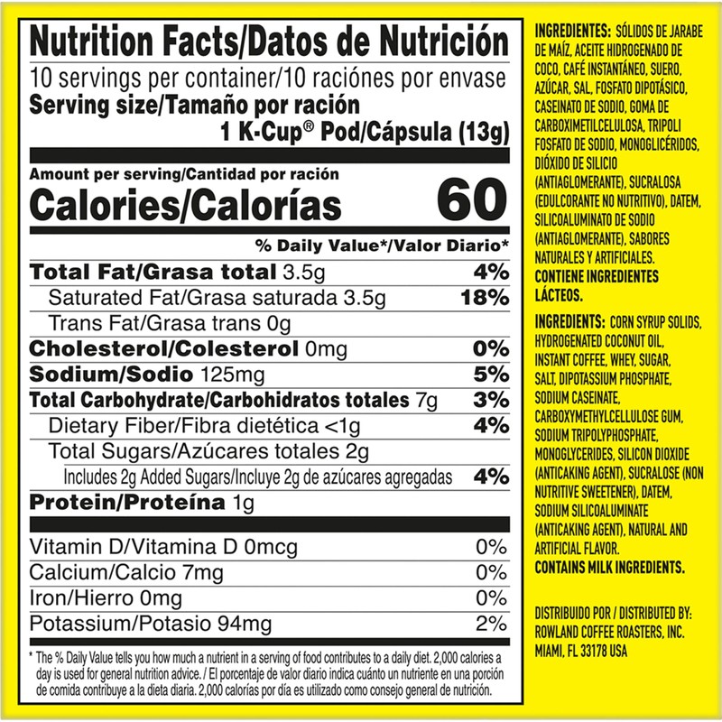 Café Bustelo Sweet & Creamy Café con Leche Coffee, 10