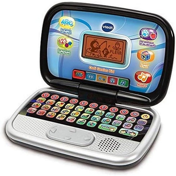 VTech - Ordi Genius Kid – Computer for Children, Educational Computer, Toy for Ages 3 Years, 3/7 Years – French Version