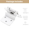40 Pack 20 Pair White Cabinet Hinges - 3/8 inch