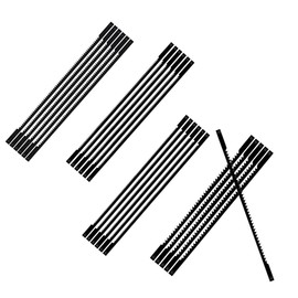 RHQFDM 24 Pieces Scroll Saw Blades With Spiral Teeth 133mm Fine Cut Scroll Saw Blades Set 10/15/18/24 Scroll Saw Blade With Pin for Scroll Saws Power Tool Accessories Woodworking﻿