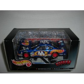 Hot Wheels Racing - NASCAR - Select Vehicles - Hot Wheels #44 - 1:43 Scale Replica Vehicle Mounted/Displayed on Mirror Base