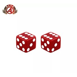 ALTA Dice Valve Caps New For Lowrider BMX Chopper Bikes ALL COLORS! - Red