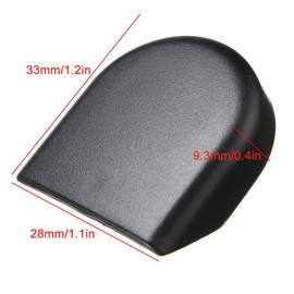 2 Pieces Plastic Car Wiper Arm Cover Head Nut Car Wiper Arm Cover for Verso Auris, Plastic 85292-0F010 (BLACK)