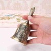 Hand Bell, Rose Pattern, Retro Rose Dinner Bell, Tabletop Bell,