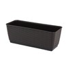 New Plastic Flower Pot RATOLLA 40 cm wide Umber
