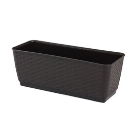 New Plastic Flower Pot RATOLLA 40 cm wide Umber