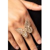 Paparazzi - Flauntable Flutter - Gold Ring