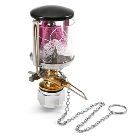 Lixada Mini Propane Camping Lantern Single Mantle Gas Light Portable Gas Light Hanging Tent Lamp with 2 Lantern Mantles for Travel Hiking Backpacking