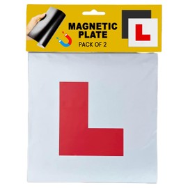 K-MART Extra Strong 2 Pack L Plates Magnetic For Car, Extra Thick Learner Plates Magnetic, No Melting No Blow Off Easy To Move Without Scratching Painting Off