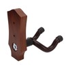 2pcs Guitar Wall Hanger Elegant Black Walnut Guitar Wall Mount