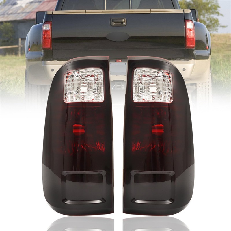 labwork Left and Right Pair Tail Lamp Lights Black Tinted