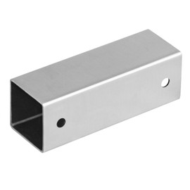 YIDU69Q 12 Pcs 1" Slip Square Tube Coupler, Straight Line Square Tube Connector for Fence Rail, Stainless Steel
