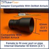 Maker Fixer Female Dust Extraction Adaptor Compatible with DeWalt AirLock,