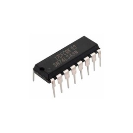 Circuito Integrado Chip IC 74LS48 Decodificador Display 7 Segmentos Cátodo Común 7448 (3 Piezas)