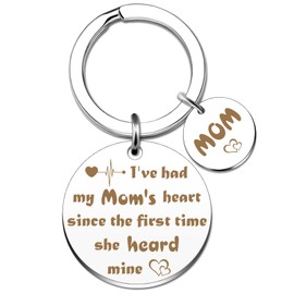 New Mom Gifts Mom Keychain Moms To Be Gift for New Mother Pregnant Women First Time Moms Gift for Women First Mothers Day Gifts for New Mama Christmas Thanksgiving Presents from Daughter Son