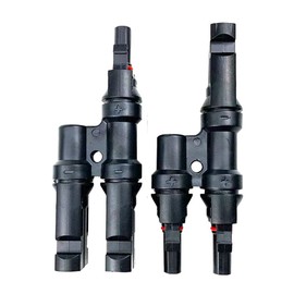 Cuku Y Type Parallel MC4 Connector Splitter Solar Panel Connector Parallel MC4 Connector Branch MMF+FFM Pair 2pcs 1 Set UV Resistant Waterproof Dustproof