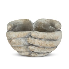 Abbott Collection 27 Planter, 3 inches H, Cupping Hands