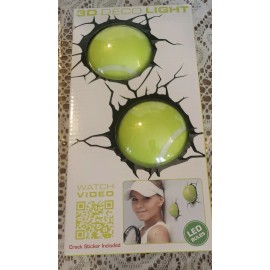 FX New 3D Light FX Deco Light Tennis Balls LED Bulbs Night Safety Mounts to Wall
