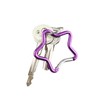 SWATOM Aluminum Star Shape Carabiner Clip Spring Snap Hook Keyring
