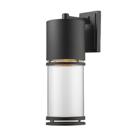 Z-Lite 553B-BK-LED Luminata Outdoor Wall Sconce, 1-Light 14 Watts, Black