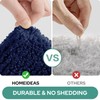 HOMEIDEAS Bathroom Rugs Sets 2 Piece, Soft and Water Absorbent