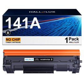 HALLOLUX 141A Toner Cartridge (No Chip) Compatible Replacement for HP 141A Black Laserjet Toner Cateridge W14101A Compatible for HP Laserjet M110we M110 M140we M139w M140w Printer(1 x Black Pack)