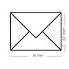 Paper24 Mini Envelopes DIN C8 57 x 81 mm for