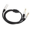 6.35mm Splitter Y Cable Mono Female to Dual Male 1/4