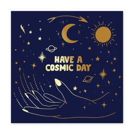 Central 23 - Horoscope Birthday Card for Her - 'Cosmic Day' - Zodiac Design - Comes with Fun Stickers