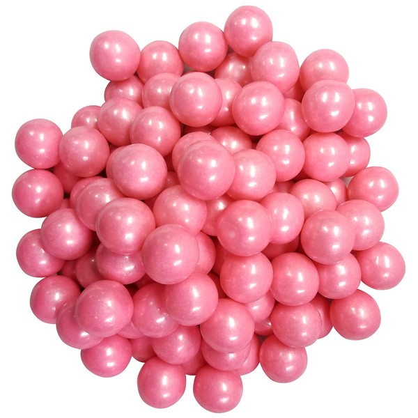 Light Pink Pearl Gumballs 1 Inch-2 Pound Bulk Bag For Baby Showers And Gender Reveal Parties