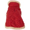Dog Gone Smart Bed DGSWSBQ0806 Nanosuede Belly Quilted Dog Jacket,