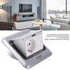 Floor Socket Waterproof Good Sealing Embedded Safe Practical Silver Bounce