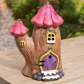 Pelle & Sol Mushroom House - Garden Indoor Outdoor Decoration Ornaments Decor Statue - Made form PolyResin