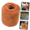 LALAFINA Light Brown Cotton Yarn Knitting Needles Craft Yarn DIY
