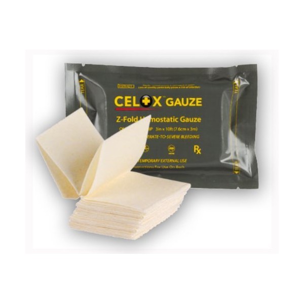 Celox™ Z-Fold Gauze, 10 Ft