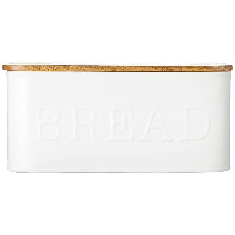 Mud Pie Circa Bread Box white, "5 1/4" x 12"