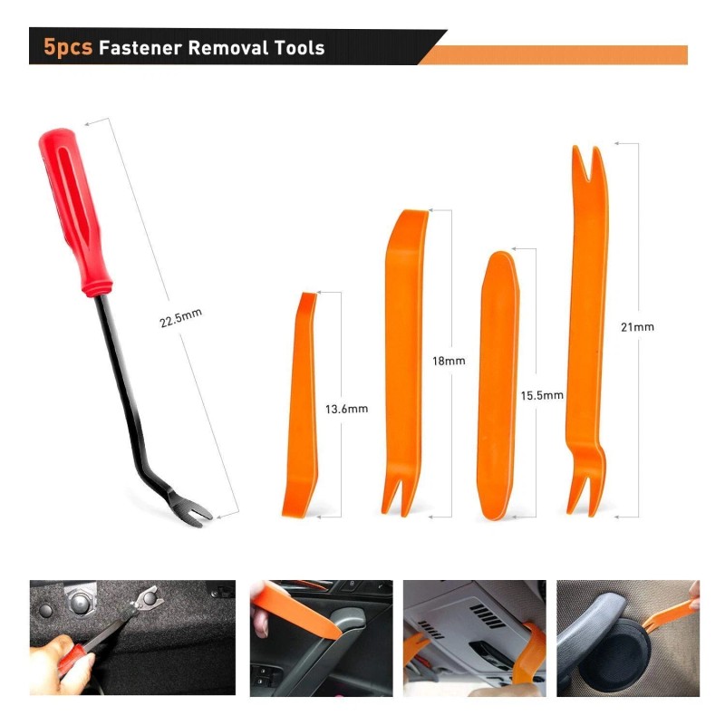 GOOACC 635Pcs Car Push Retainer Clips & Auto Fasteners Assortment
