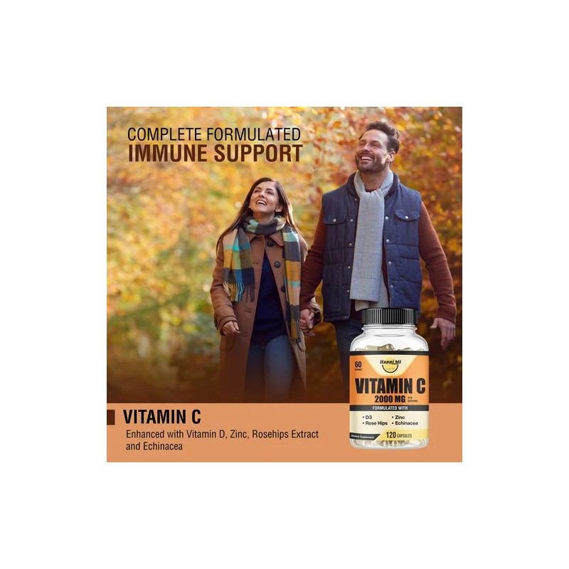 Happi Mi Vitamina C 2000 Mg Con Zinc 40 Mg