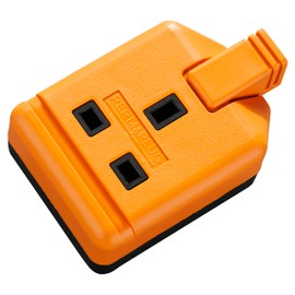 Other Heavy Duty Single Socket Trailing Socket, without Plug and Cable, 13 Amp, Orange
