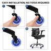 Office Chair Wheels for Carpet and Hardwood Floors Laminate Heavy