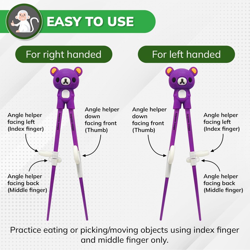 Kids Chopsticks For Beginners - Learning Edition - 6 Pairs