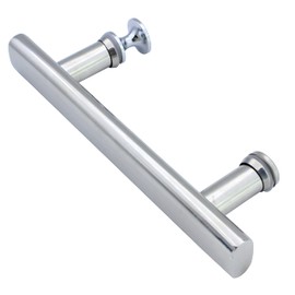 KEABATH 304 Stainless Steel Square Shower Door Handle Glass Door Handle Replacement for Shower Enclosure Shower Cabinet 145mm Hole to Hole Center