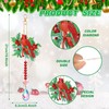 Perthlin 6 Pcs 5D Diamond Art Wind Chime Cardinal Diamond