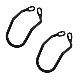 2Pcs Black Rear Derailleur Protector,Steel Bicycle Derailleur Guard,Bike Rear Derailleur Hanger Rear Gear Protector Chain Stay Guard for Bicycle Mountain Road Cycling Derailleurs and Shifters(150 mm)