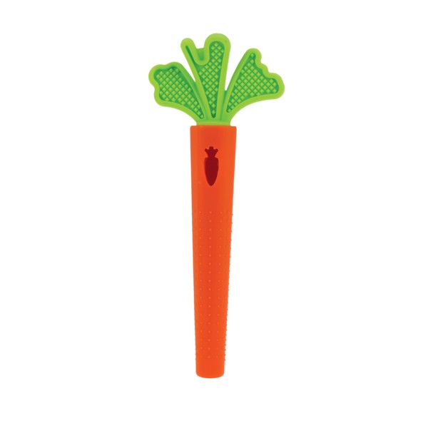 Nuby Silicone Carrot Tube Teether - Baby Teething Toy -