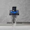 AVSIILE LED Bathroom Sink Faucet, Oil Rubbed Bronze Waterfall Single